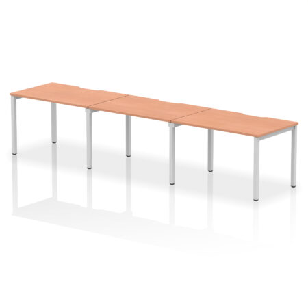 Thrift Plus Single Row Bench Desk - 3 Person