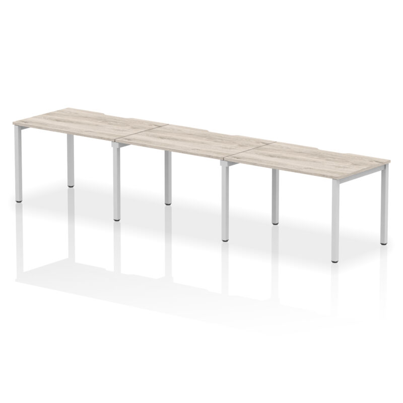 Thrift Plus Single Row Bench Desk - 3 Person - Image 3