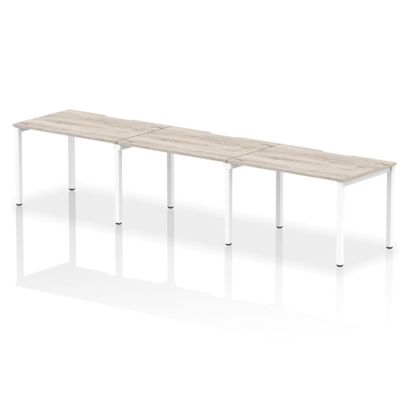 Thrift Plus Single Row Bench Desk - 3 Person - Image 4