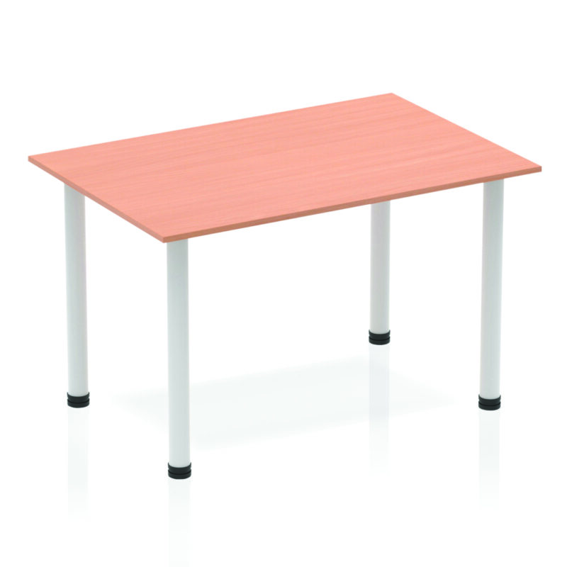 Surge 1200mm Straight Table With Post Leg - Image 4