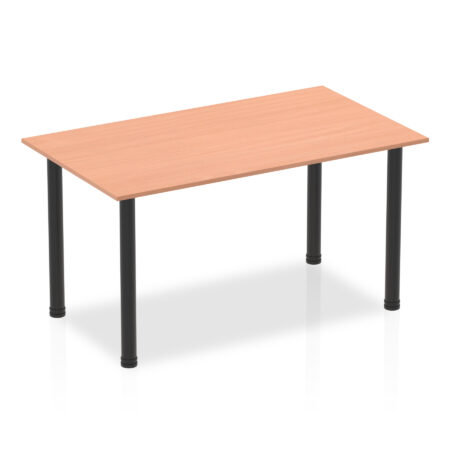 Surge 1400mm Straight Table With Post Leg