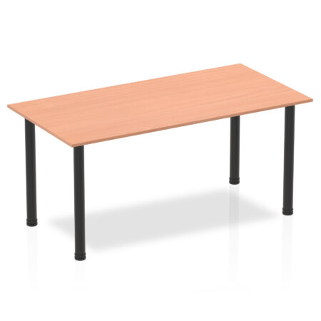 Surge 1600mm Straight Table With Post Leg
