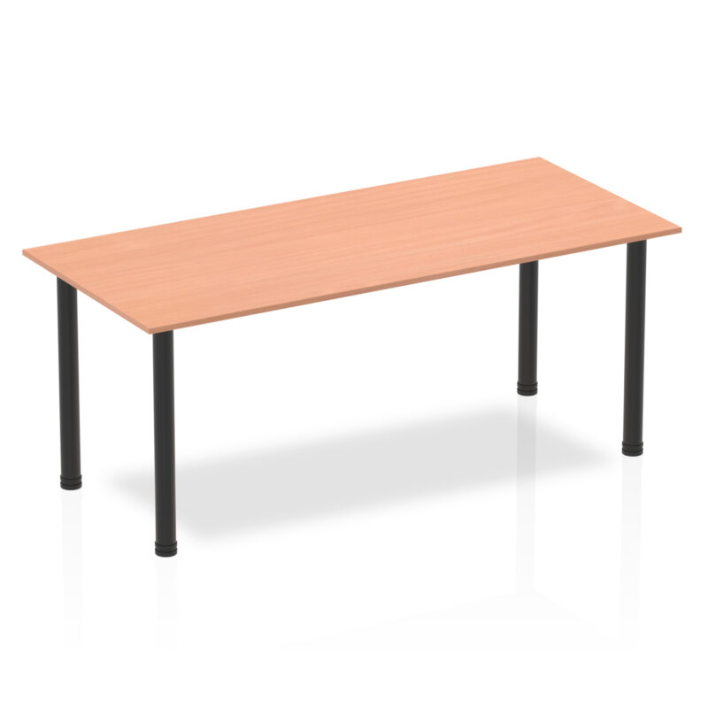 Surge 1800mm Straight Table With Post Leg