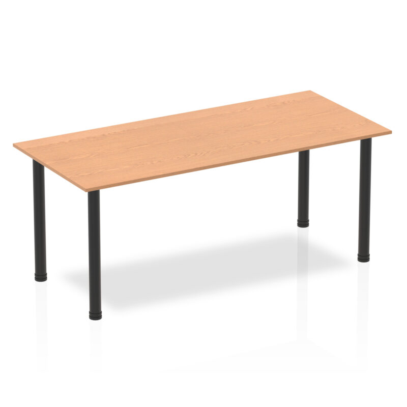 Surge 1800mm Straight Table With Post Leg - Image 16
