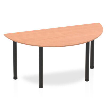 Surge Semi-Circle Table With Post Leg
