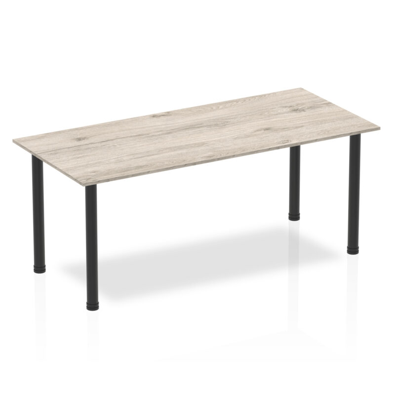 Surge 1800mm Straight Table With Post Leg - Image 6