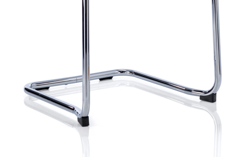 Reverberate Medium Back Leather Cantilever Visitor Chair with Arms - Image 24