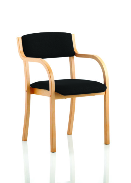 Cordova Wooden Frame Visitor Chair with Arms