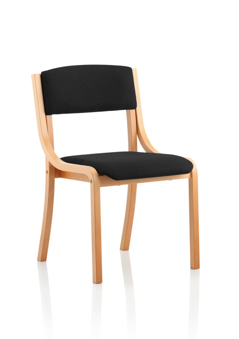 Cordova Wooden Frame Visitor Chair with Arms - Image 2