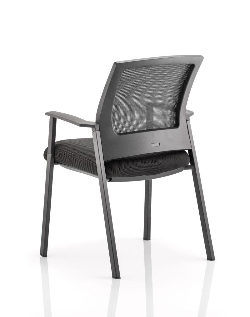 Urban Medium Mesh Back Stacking Visitor Chair with Arms - Image 3