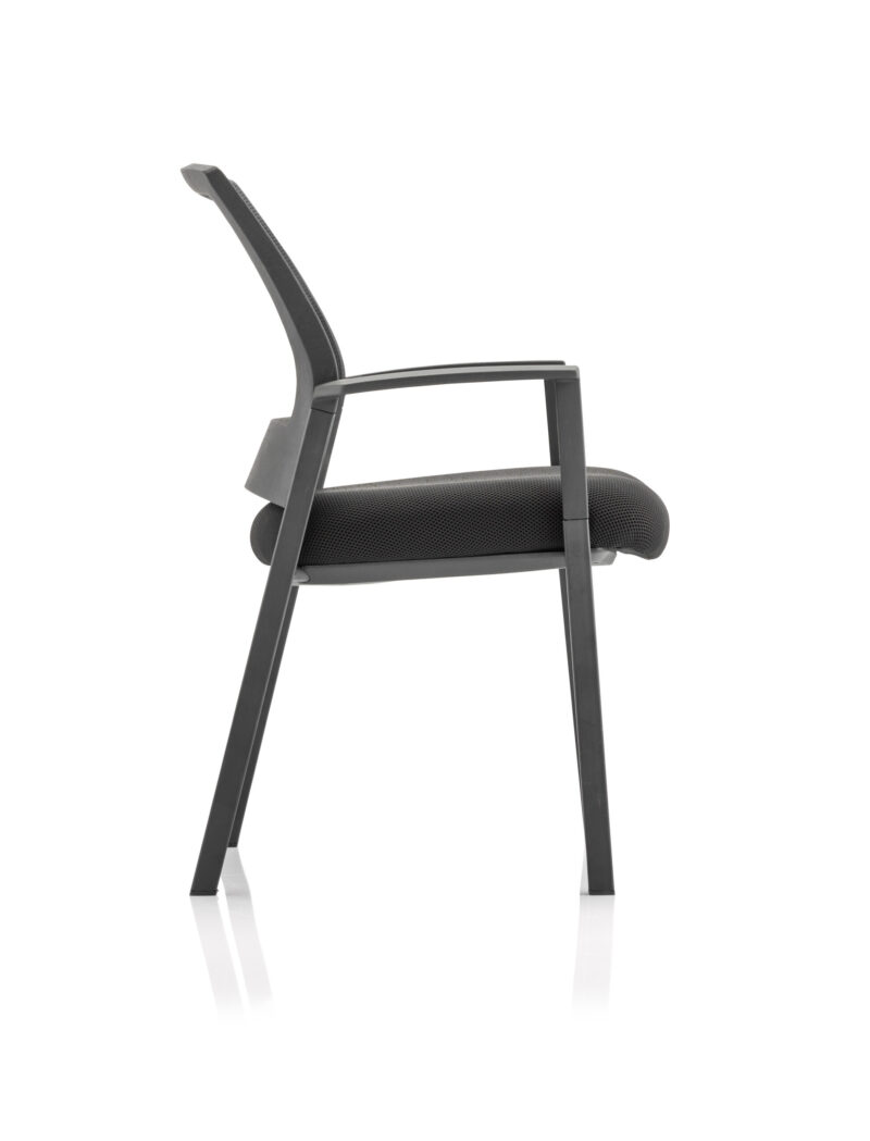 Urban Medium Mesh Back Stacking Visitor Chair with Arms - Image 4