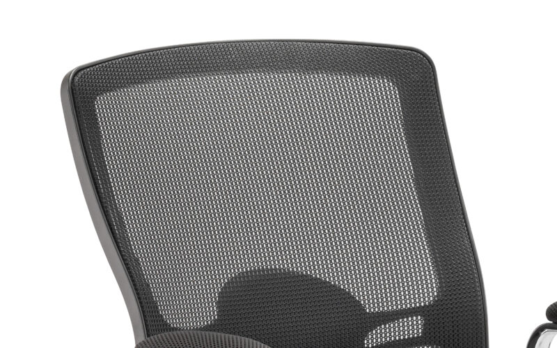 Salem Medium Mesh Back (Straight Leg) Visitor Chair with Arms - Image 7
