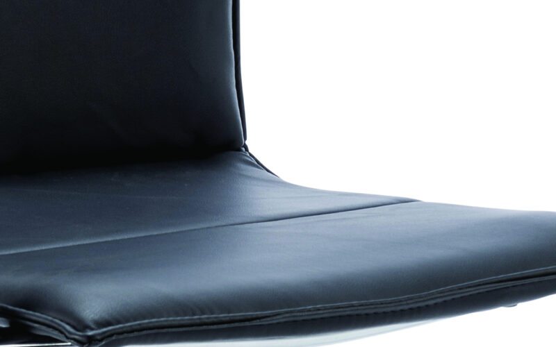 Reverberate Medium Back Leather Cantilever Visitor Chair with Arms - Image 5