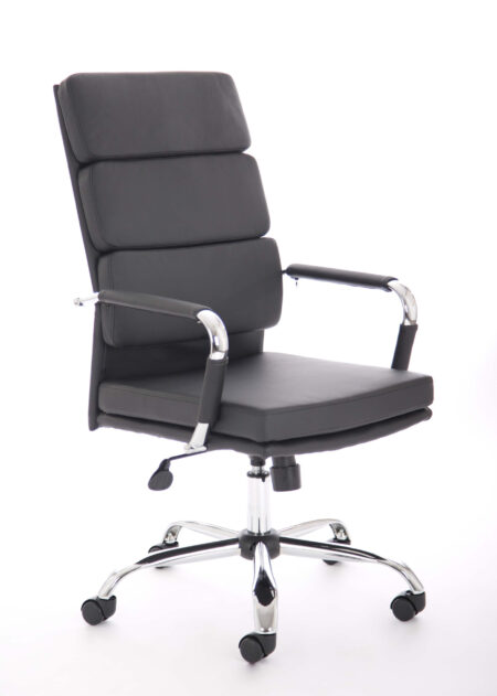 Champion Medium Back Bonded Leather Executive Office Chair with Arms