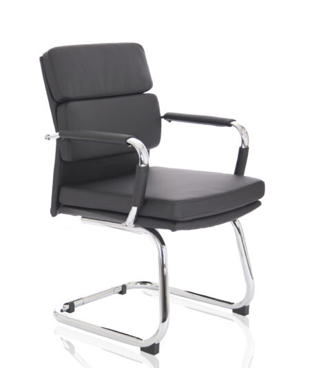 Champion Medium Back Leather Visitor Office Chair with Arms