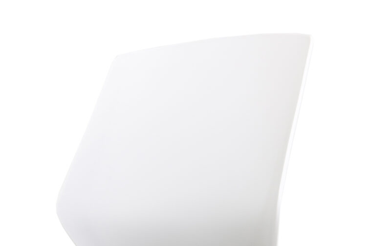 Verona White Frame Fabric Seat High Stool Chair - Image 8