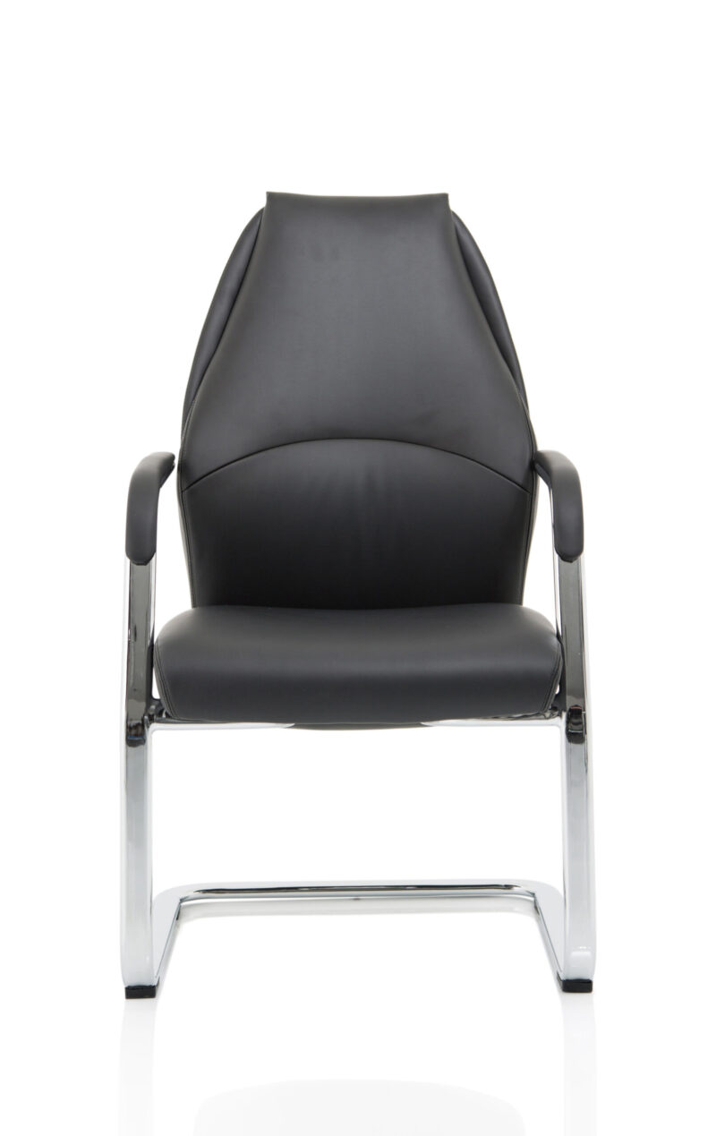 Persona High Back Leather Cantilever Visitor Office Chair - Image 6