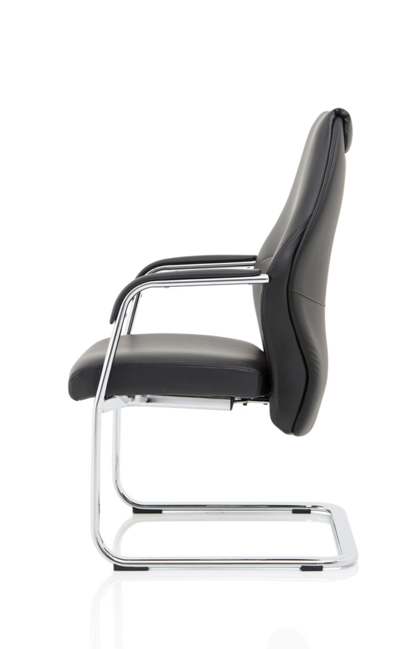 Persona High Back Leather Cantilever Visitor Office Chair - Image 8