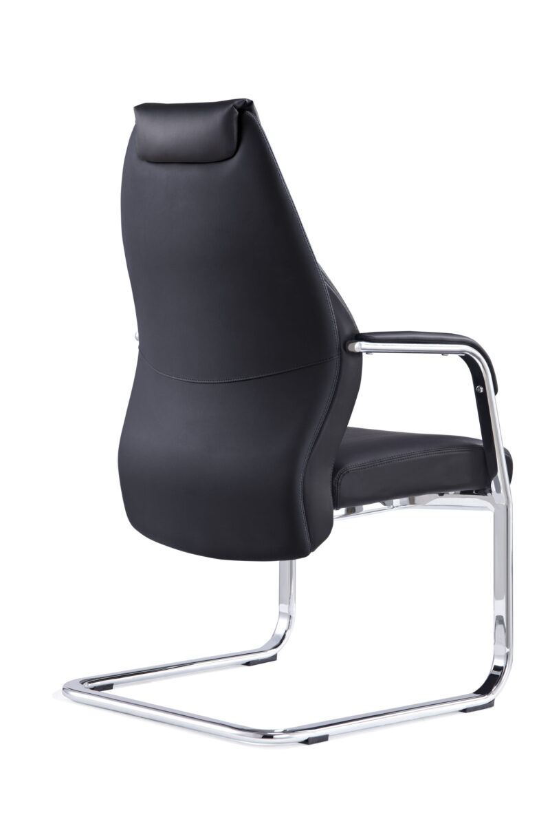Persona High Back Leather Cantilever Visitor Office Chair - Image 11