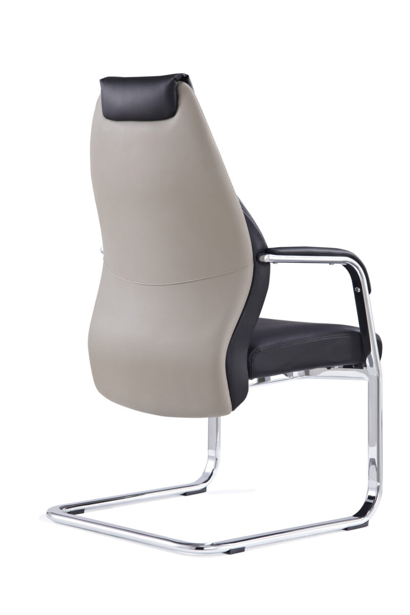 Persona High Back Leather Cantilever Visitor Office Chair - Image 2