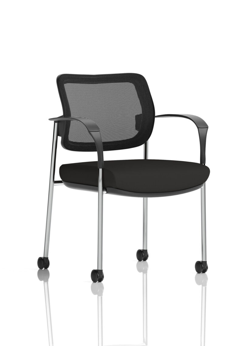 Cambridge Deluxe Medium Back Visitor Office Chair with Arms with Castors - Image 51