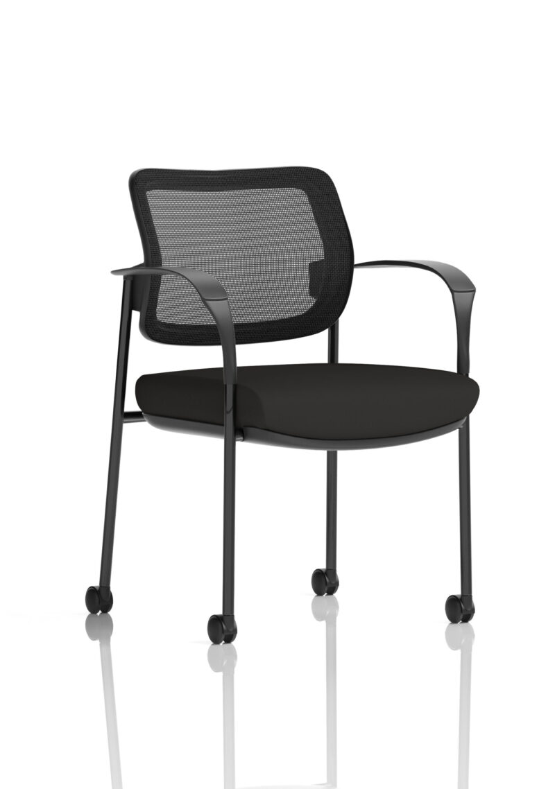 Cambridge Deluxe Medium Back Visitor Office Chair with Arms with Castors - Image 52