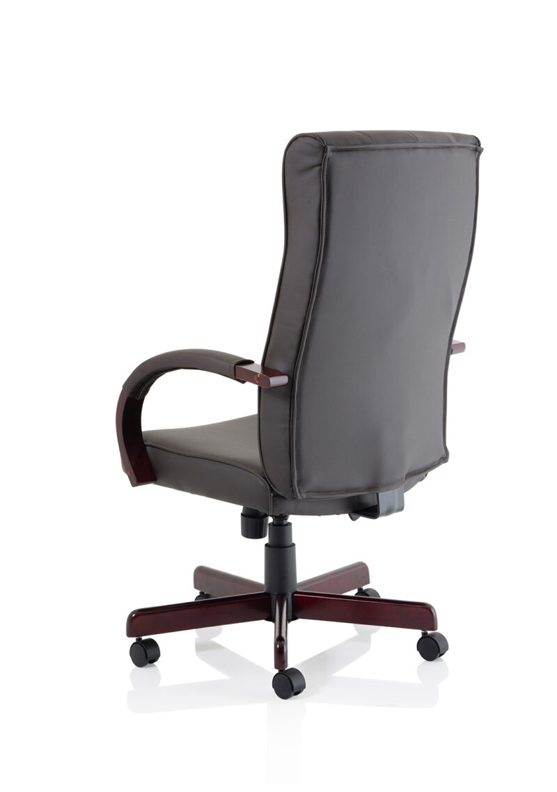 Monarchsfield High Back Leather Executive Office Chair with Arms - Image 5