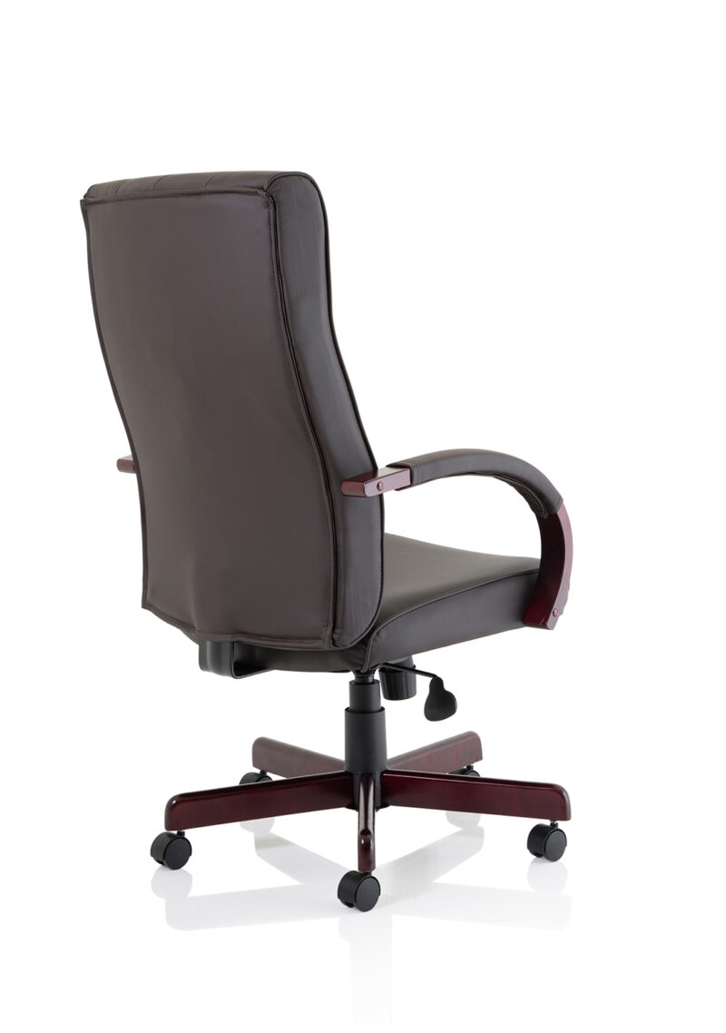 Monarchsfield High Back Leather Executive Office Chair with Arms - Image 7