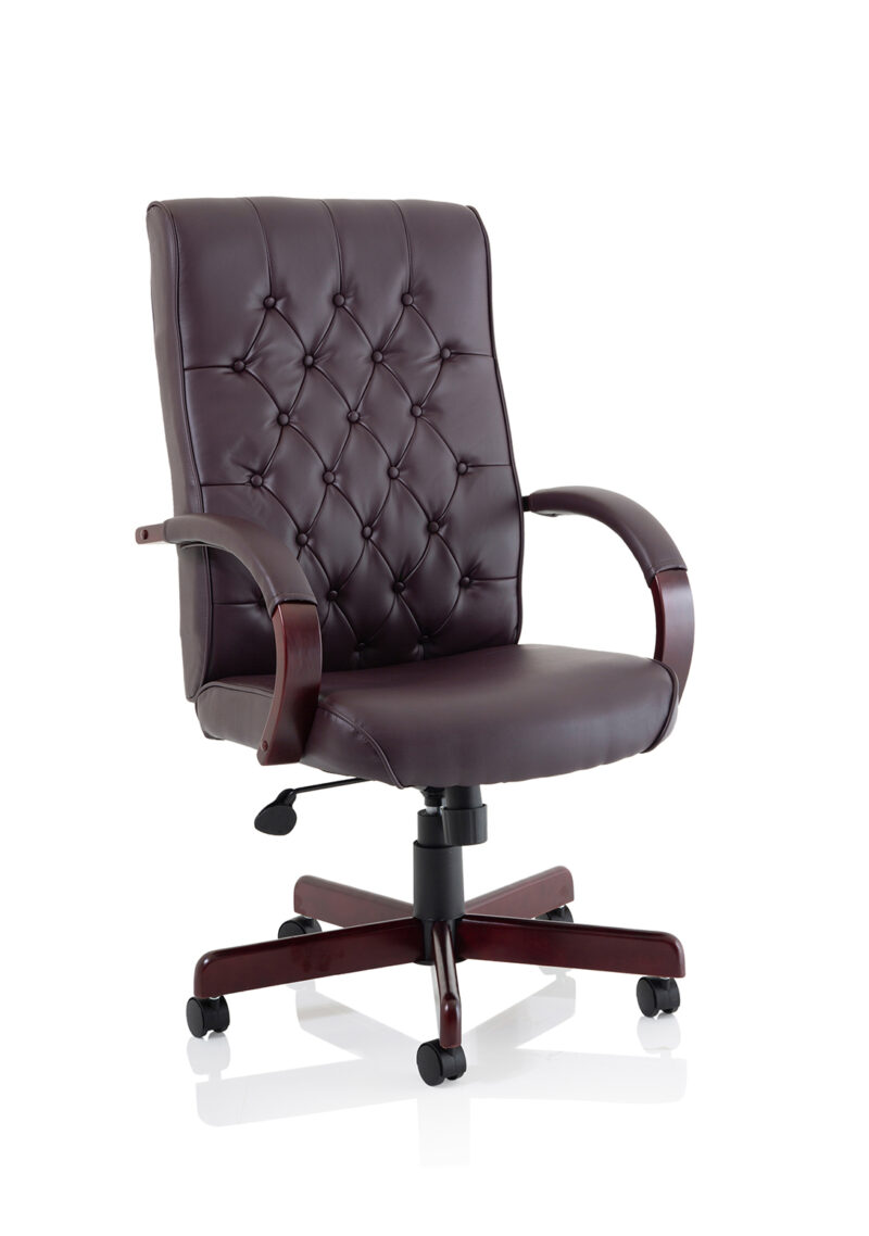 Monarchsfield High Back Leather Executive Office Chair with Arms - Image 9