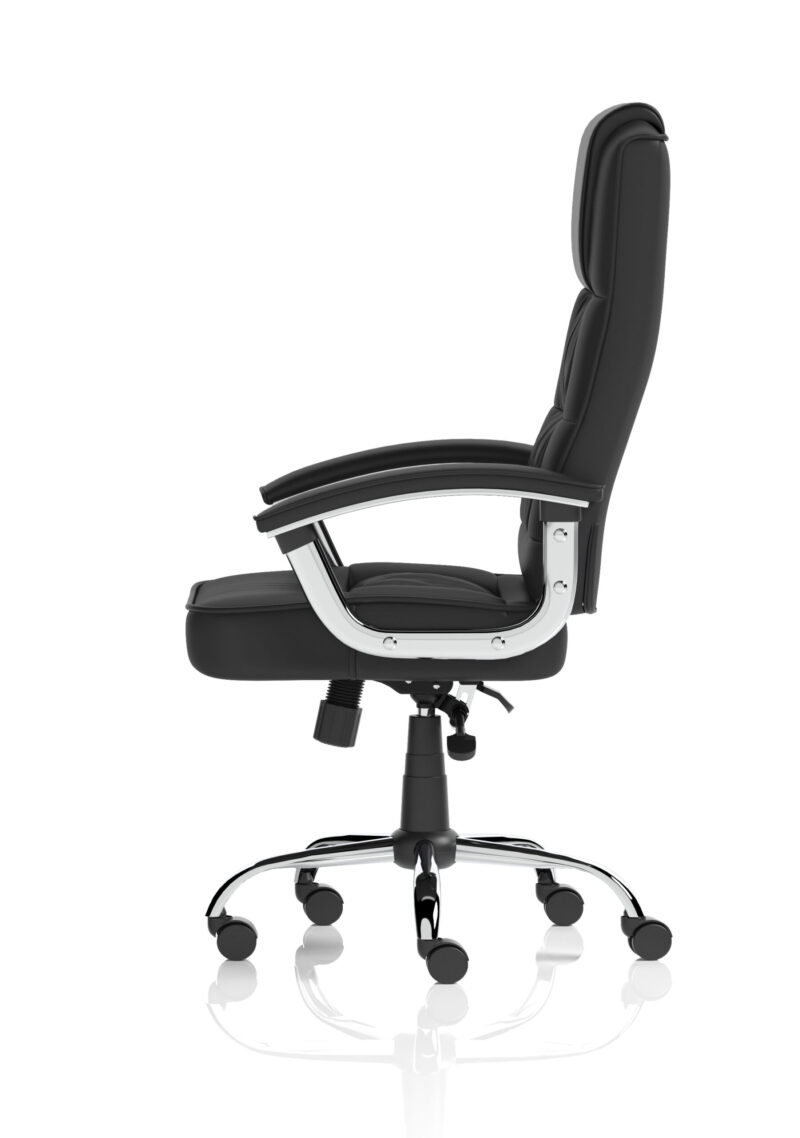 Brook Deluxe High Back Black Executive Office Chair with Arms - Image 4