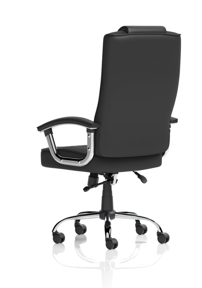 Brook Deluxe High Back Black Executive Office Chair with Arms - Image 5