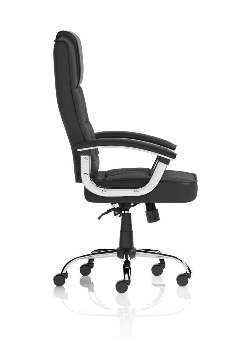 Brook Deluxe High Back Black Executive Office Chair with Arms - Image 8