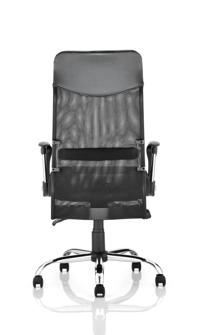 Reno High Back Black Executive Office Chair with Arms - Image 4