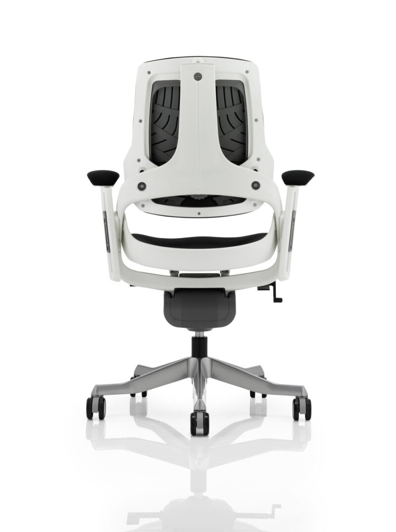 Pure High Back White Shell Executive Office Chair with Arms - Image 15