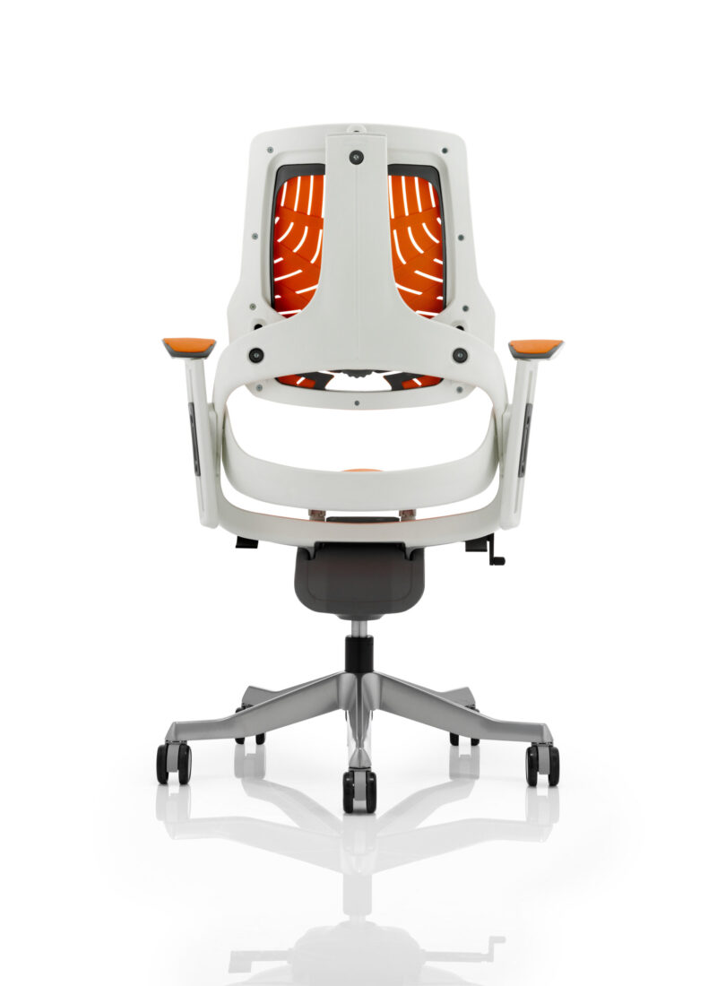 Pure High Back White Shell Executive Office Chair with Arms - Image 22