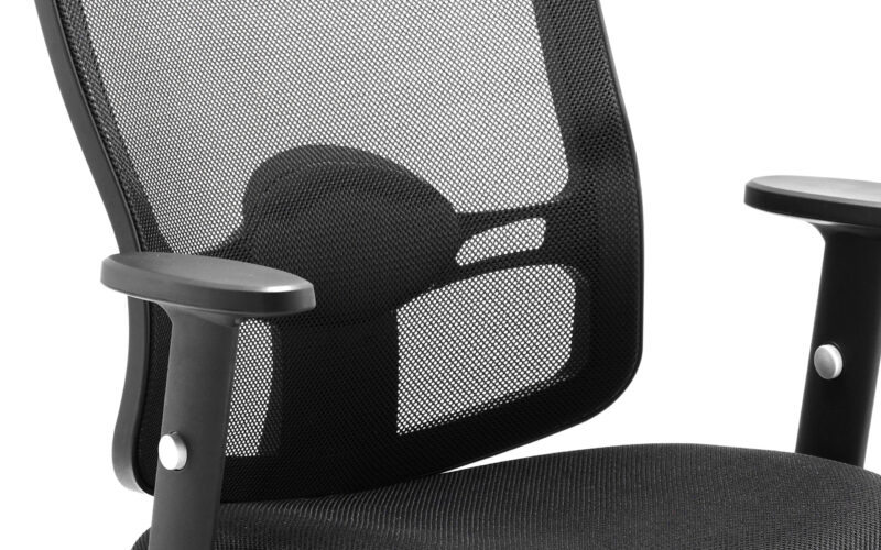 Salem Mesh Back Cantilever Visitor Chair with Arms - Image 6