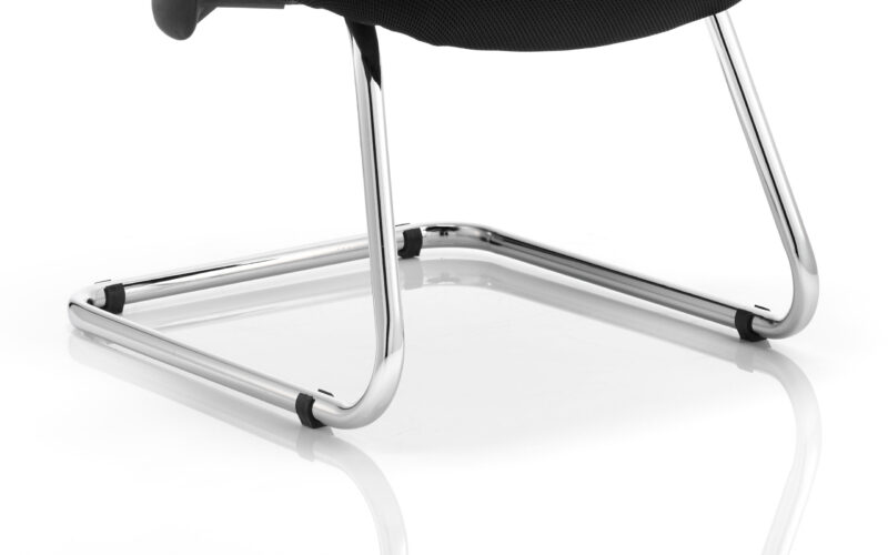 Salem Mesh Back Cantilever Visitor Chair with Arms - Image 8