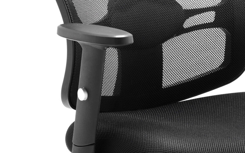 Salem Mesh Back Cantilever Visitor Chair with Arms - Image 2