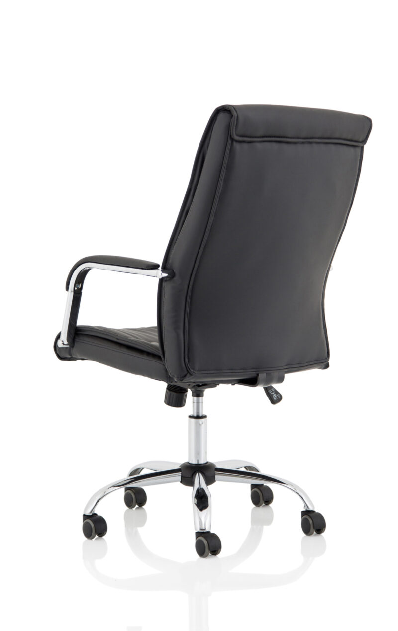 Logan High Back Black Leather Executive Office Chair with Arms - Image 5
