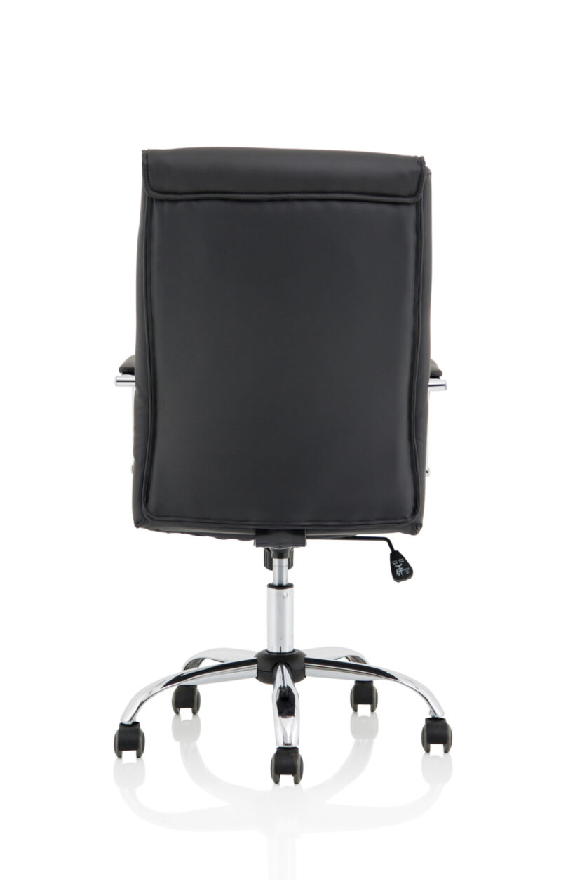 Logan High Back Black Leather Executive Office Chair with Arms - Image 6