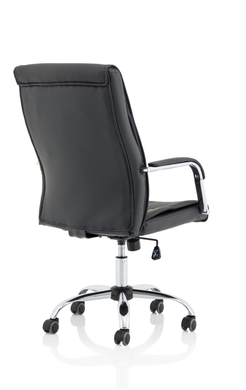 Logan High Back Black Leather Executive Office Chair with Arms - Image 7