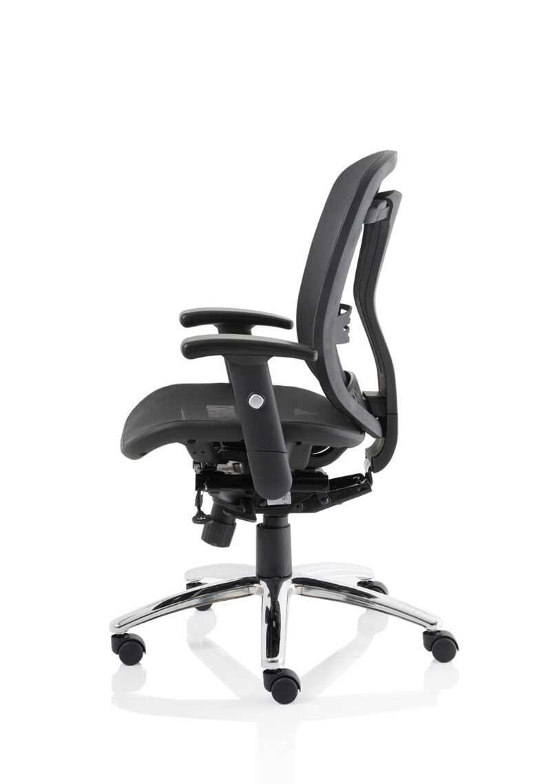 Illusion II Mesh Back Task Operator Office Chair with Height Adjustable Arms - Image 12