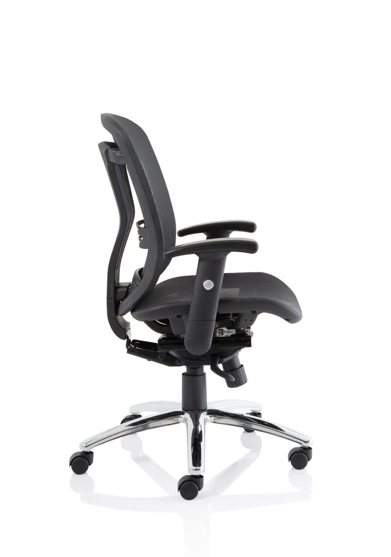 Illusion II Mesh Back Task Operator Office Chair with Height Adjustable Arms - Image 16
