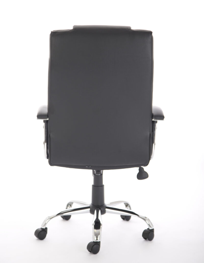Saver High Back Executive Black Leather Office Chair with Arms - Image 6