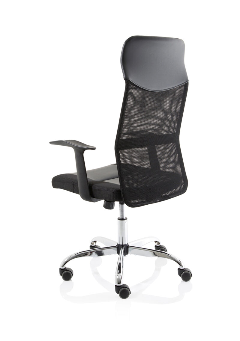 LiteX High Mesh Back Black Executive Office Chair with Arms - Image 5