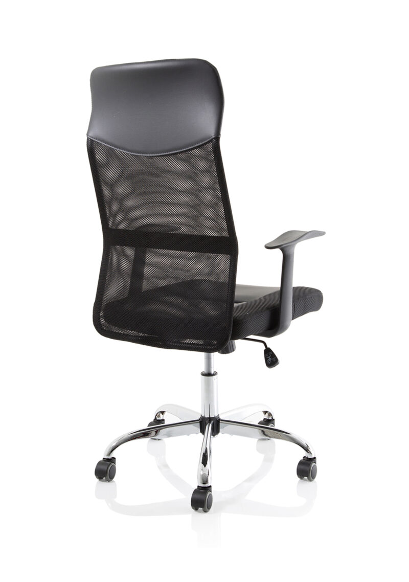LiteX High Mesh Back Black Executive Office Chair with Arms - Image 7