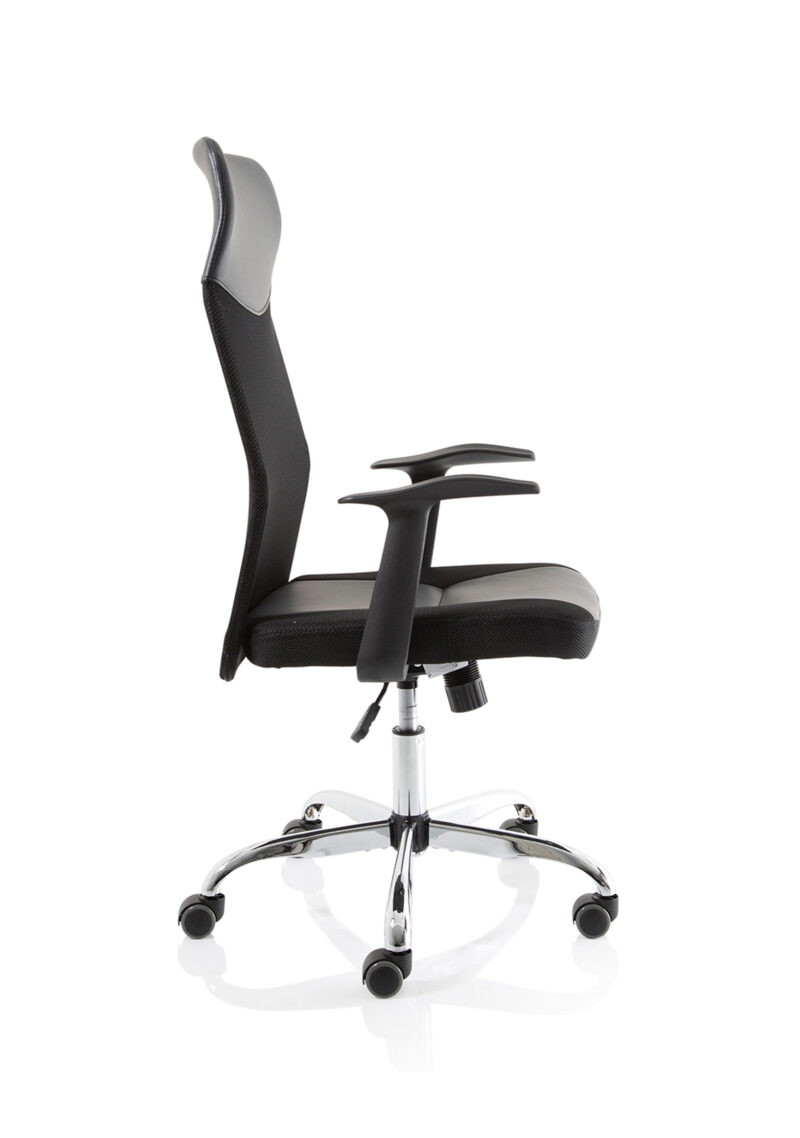 LiteX High Mesh Back Black Executive Office Chair with Arms - Image 8
