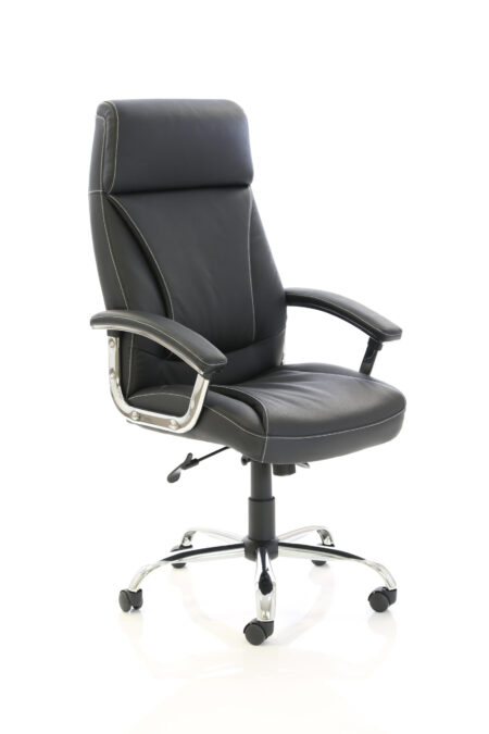 Truvia High Back Executive Leather Office Chair with Arms