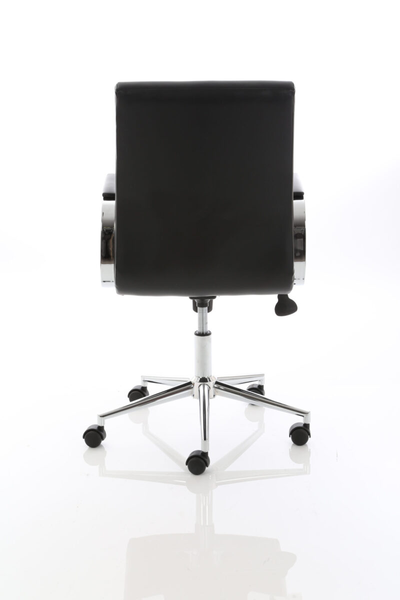 Cain Medium Back Leather Executive Office Chair with Arms - Image 3