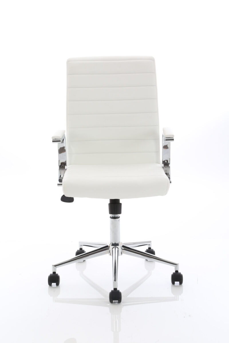 Cain Medium Back Leather Executive Office Chair with Arms - Image 15
